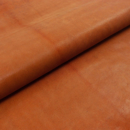 Aged leather oiled goatskin