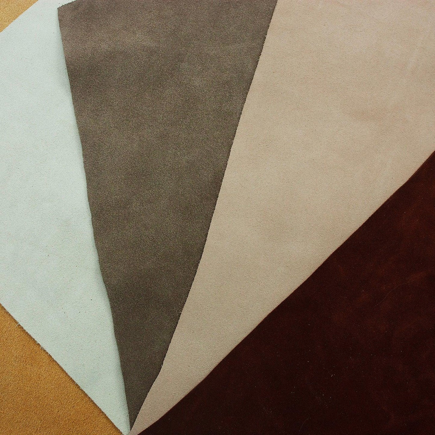 Lot 5 pieces of split leather various colors