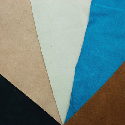 Lot 5 pieces of split leather various colors