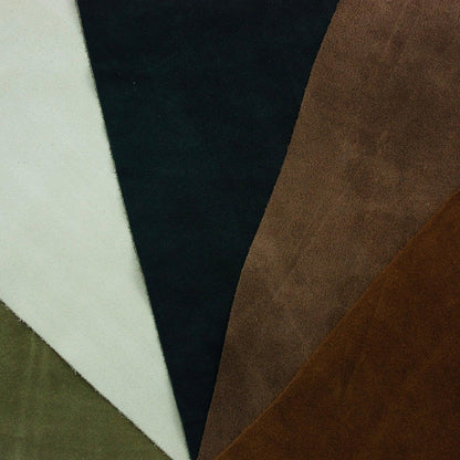 Lote 5 trozos de serraje varios colores