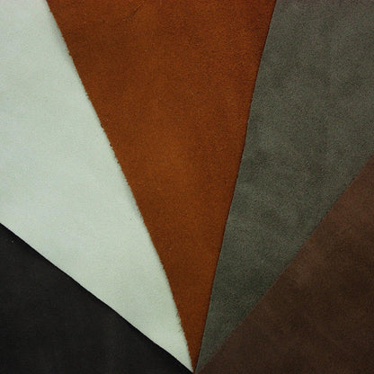 Lote 5 trozos de serraje varios colores