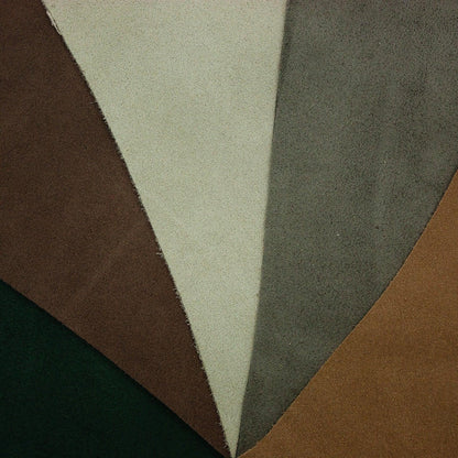 Lote 5 trozos de serraje varios colores