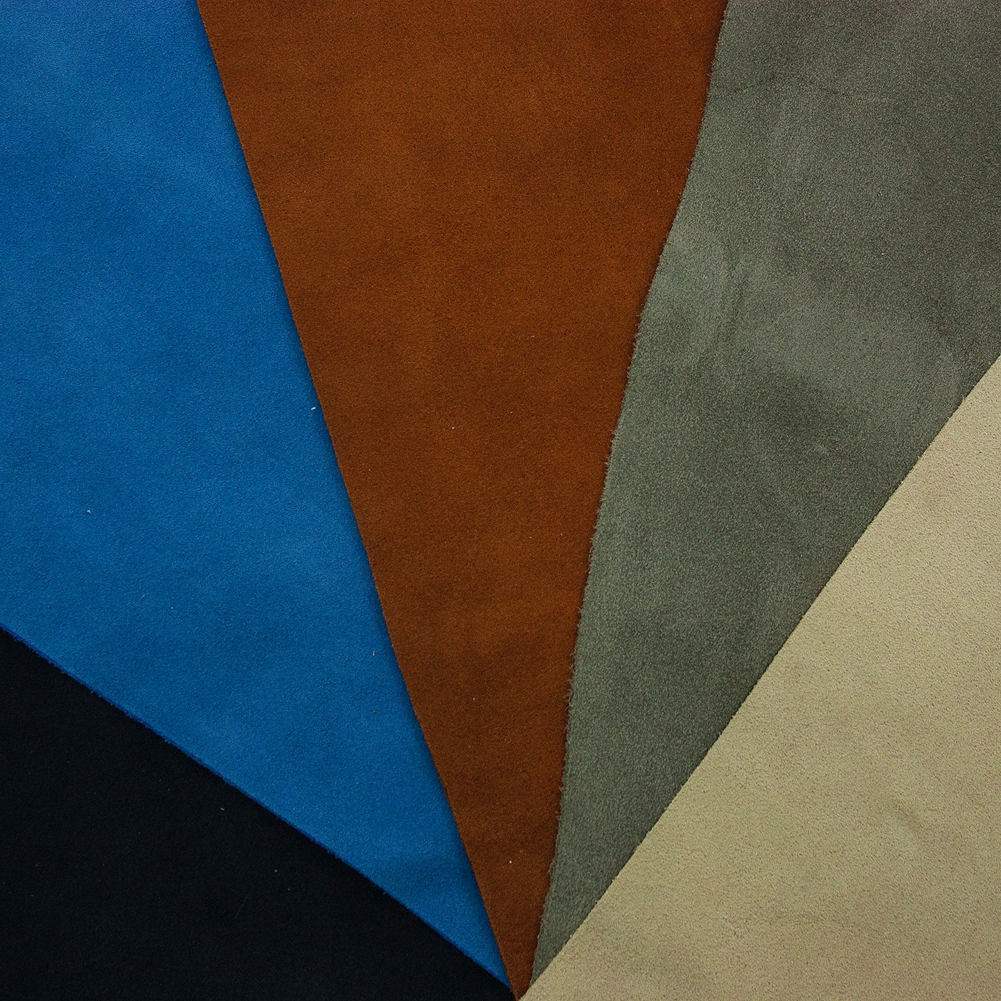 Lote 5 trozos de serraje varios colores