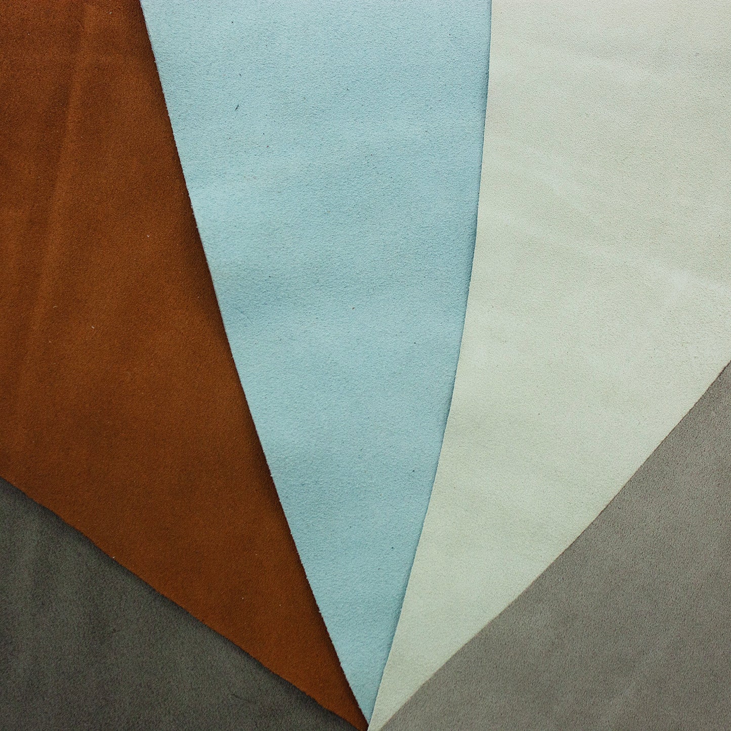 Lote 5 trozos de serraje varios colores