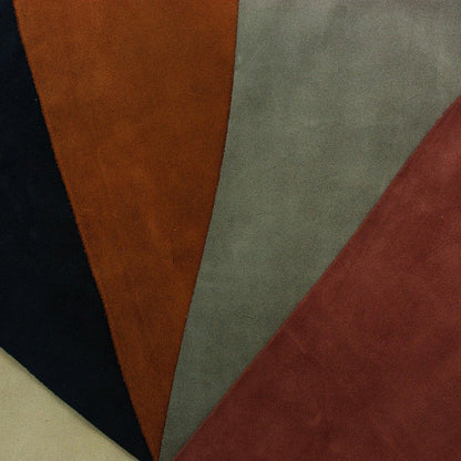 Lote 5 trozos de serraje varios colores