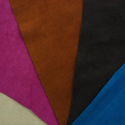 Lot 5 pieces of split leather various colors