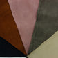 Lote 5 trozos de serraje varios colores