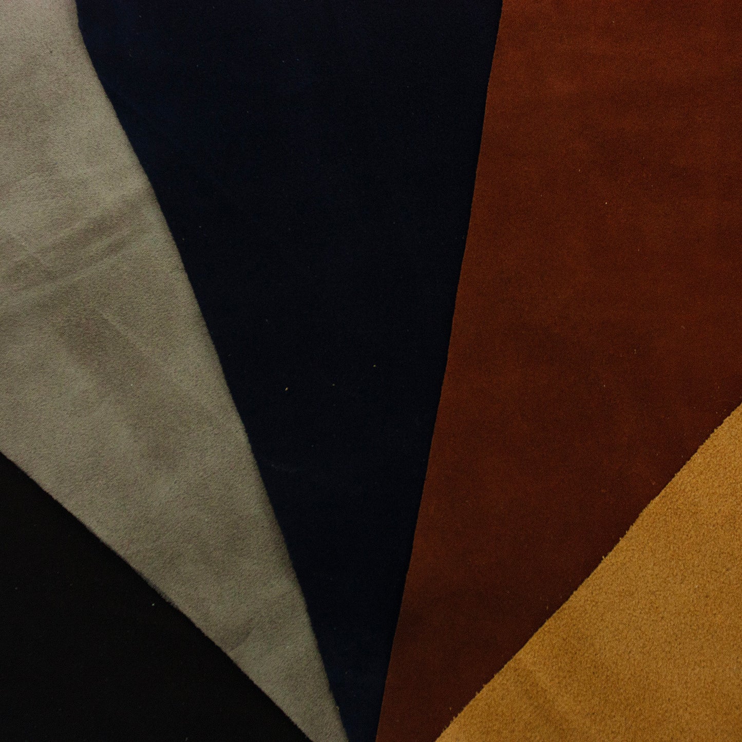 Lote 5 trozos de serraje varios colores