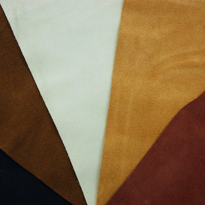 Lot 5 pieces of split leather various colors