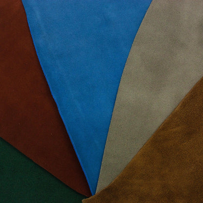 Lot 5 pieces of split leather various colors