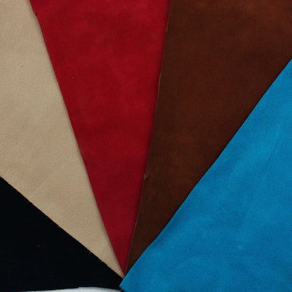 Lot 5 pieces of split leather various colors