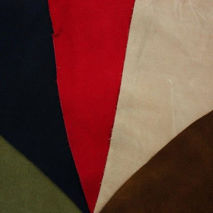 Lot 5 pieces of split leather various colors