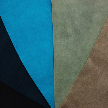 Lot 5 pieces of split leather various colors