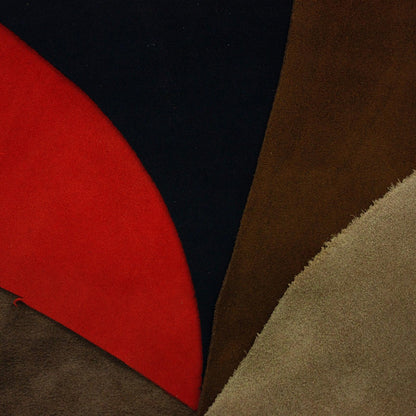 Lot 5 pieces of split leather various colors