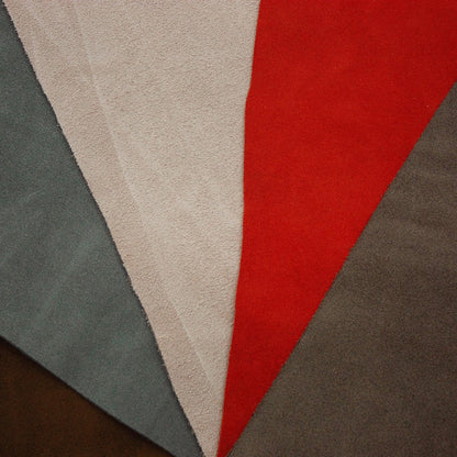 Lot 5 pieces of split leather various colors