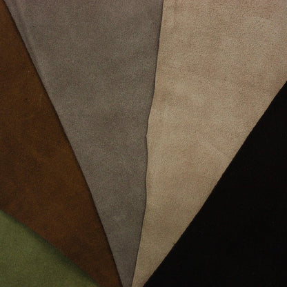 Lot 5 pieces of split leather various colors