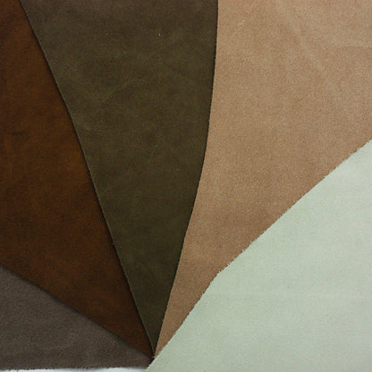 Lote 5 trozos de serraje varios colores