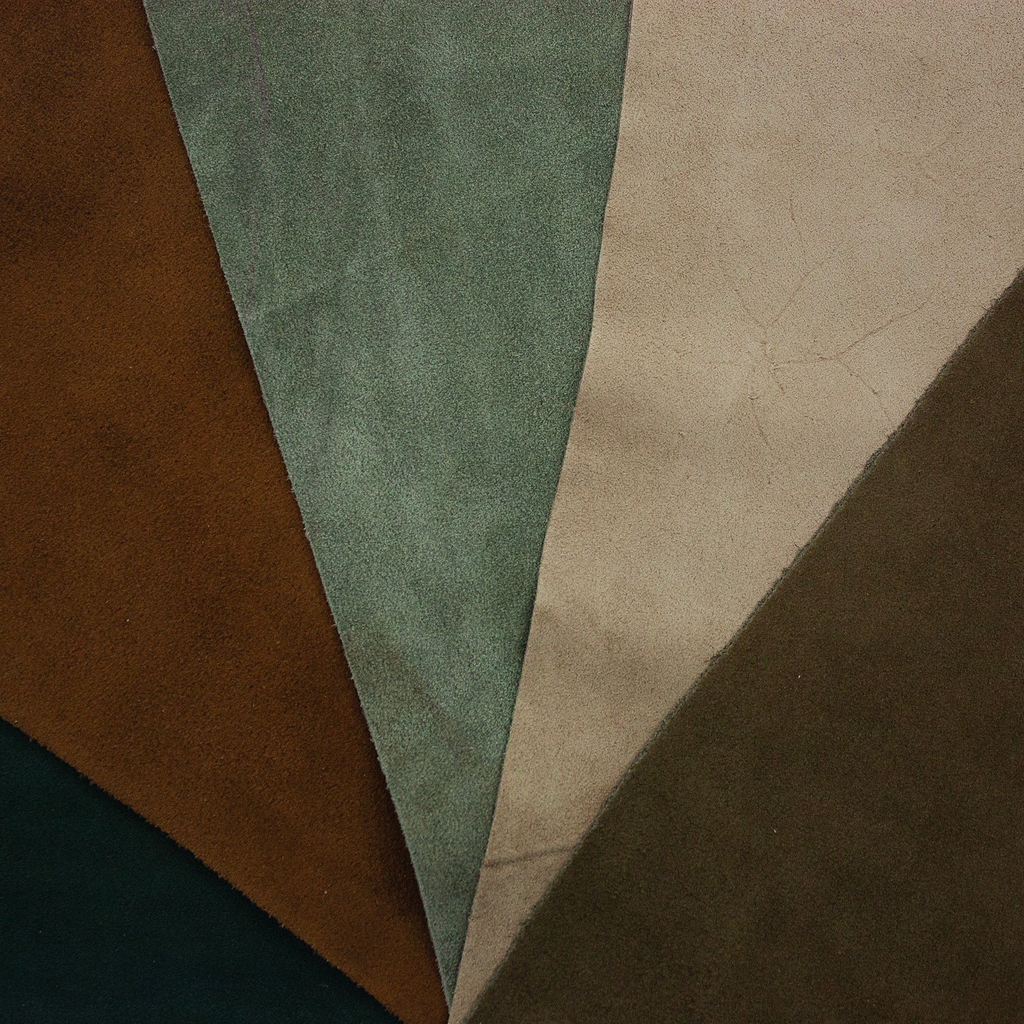 Lote 5 trozos de serraje varios colores
