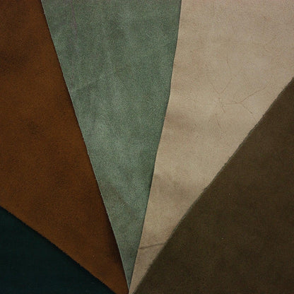 Lote 5 trozos de serraje varios colores