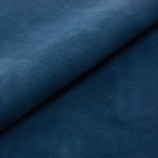 Trozos de piel serraje azul jeans