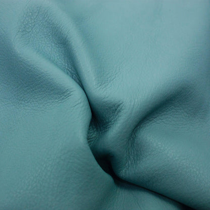 Piece of bovine leather, drummed, dead blue