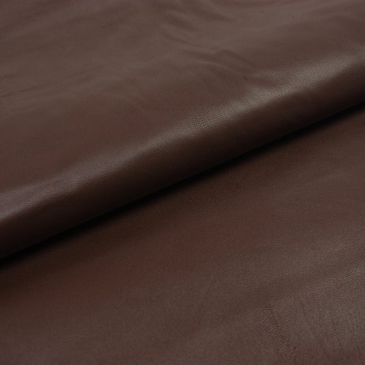 Dark brown goat leather lining piece