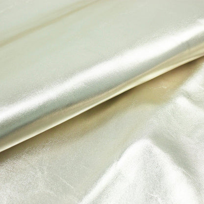 Light gold laminated goatskin piece