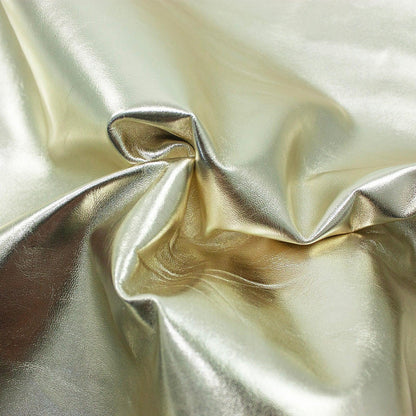 Light gold laminated goatskin piece