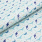 Trozo de piel fantasia delfines y ballenas