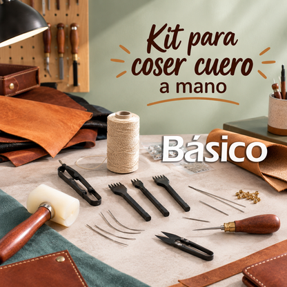 Kit coser cuero a mano - Básico