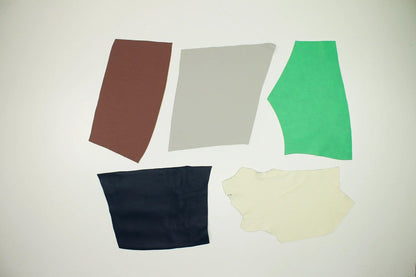 Lote 5 trozos de vacuno varios colores - La Tendeta del Cuero