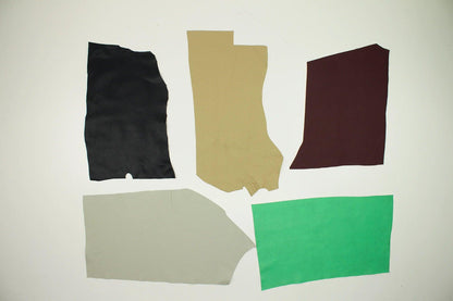 Lote 5 trozos de vacuno varios colores - La Tendeta del Cuero