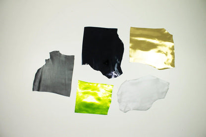 Lote 5 trozos de laminado varios colores - La Tendeta del Cuero