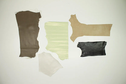Lote 5 trozos de piel fina varios colores - La Tendeta del Cuero