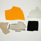 Lote 5 trozos de piel fina varios colores