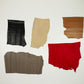 Lote 5 trozos de piel fina varios colores