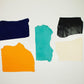 Lote 5 trozos de piel fina varios colores