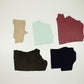 Lote 5 trozos de piel fina varios colores