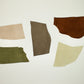 Lote 5 trozos de serraje varios colores