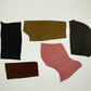 Lot 5 pieces of split leather various colors