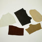 Lot 5 pieces of split leather various colors