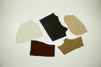 Lot 5 pieces of split leather various colors