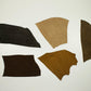 Lot 5 pieces of split leather various colors