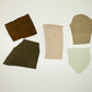 Lot 5 pieces of split leather various colors