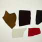 Lote 5 trozos de serraje varios colores
