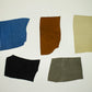 Lote 5 trozos de serraje varios colores