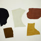 Lote 5 trozos de serraje varios colores