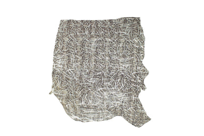 Trozo de piel grabado serpiente moet brush silver - La Tendeta del Cuero
