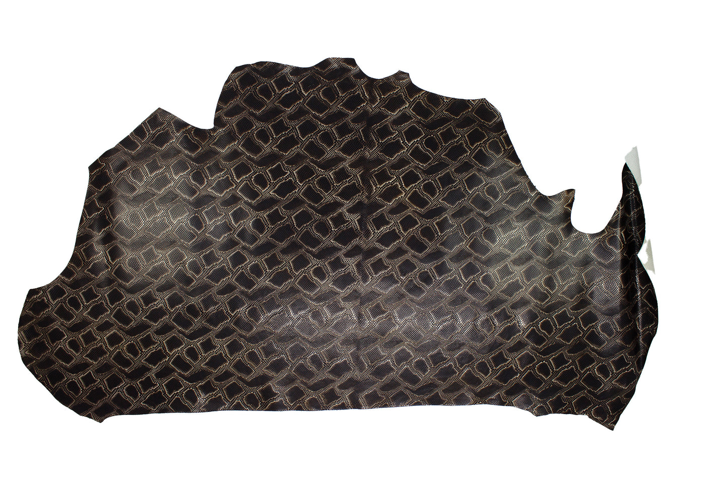 Piel de grabado serpiente chocolate