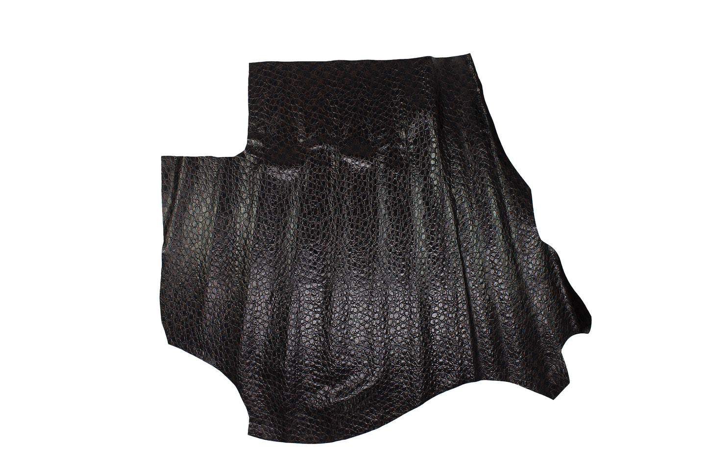 Trozo de piel grabado coco chocolate fondo cuadrados